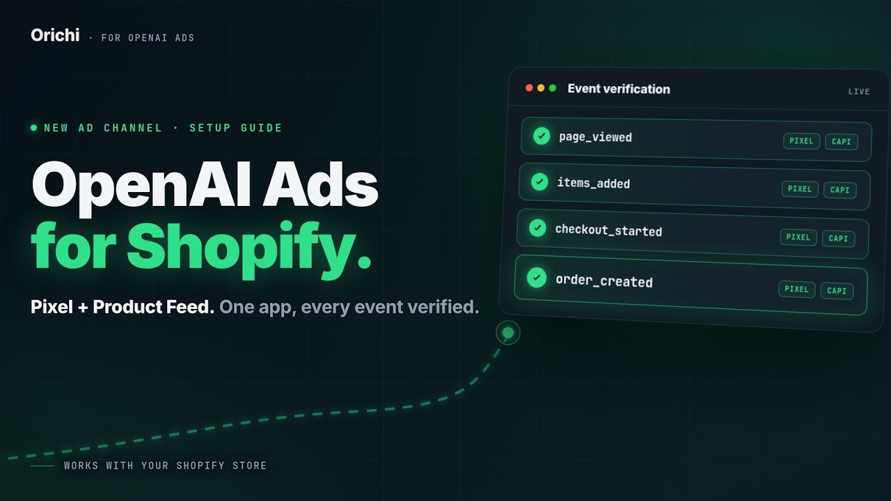 ChatGPT Ads: How To Set Up the OpenAI Pixel on Shopify with OrichiCommerce