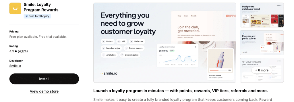 Smile: Loyalty Rewards Program - The 2nd Tokengating and Loyalty Shopify Apps