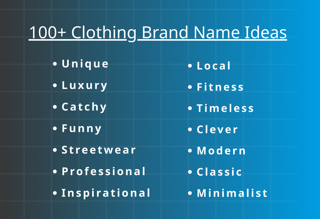Clothing Brand Names Ideas: 100+ Apparel Brand Names to Name the Clothing Brand