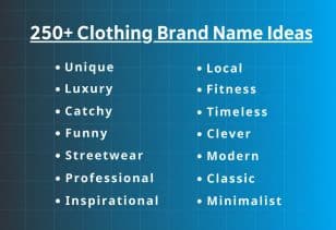 250+ Clothing Brand Name Ideas and How to Choose One