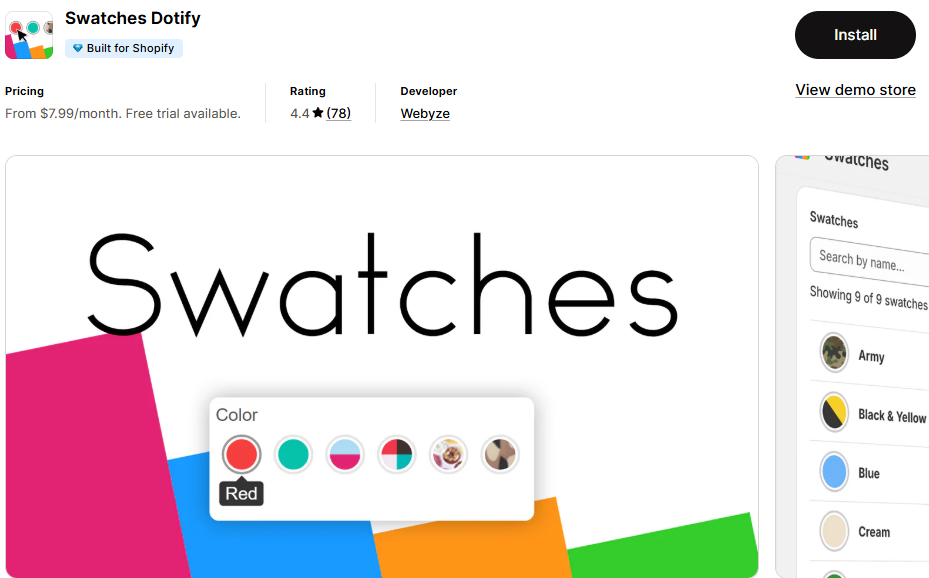 best-shopify-color-swatch-apps-free