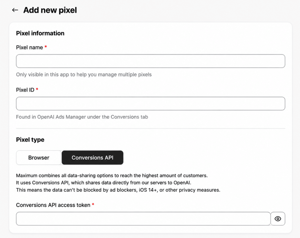 OpenAi Ads Pixel