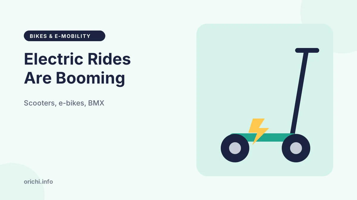 Trending e-mobility products: electric scooters and e-bikes