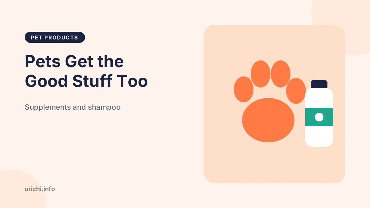 Trending pet products: supplements and shampoo